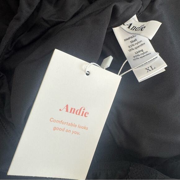 NWT Andie Swim The Santorini one piece swimsuit in black Size XL - Picture 12 of 13